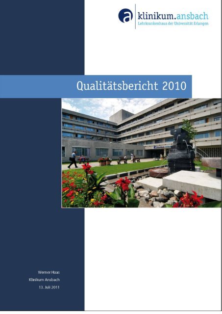 Qualitätsbericht 2010 - Klinikum Ansbach