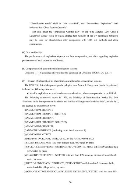 GHS Classification Guidance for the Japanese Government