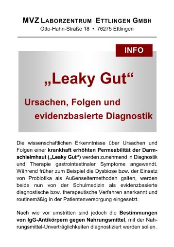 „Leaky Gut“ - Laborzentrum Ettlingen