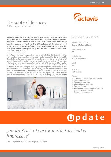 Case Study (PDF) - Update Software AG