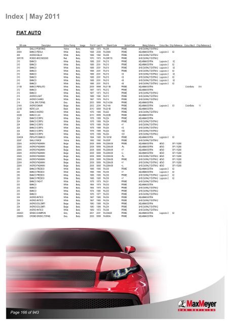 Car & Motorcycle Index Book – For Compliant Paint Lines