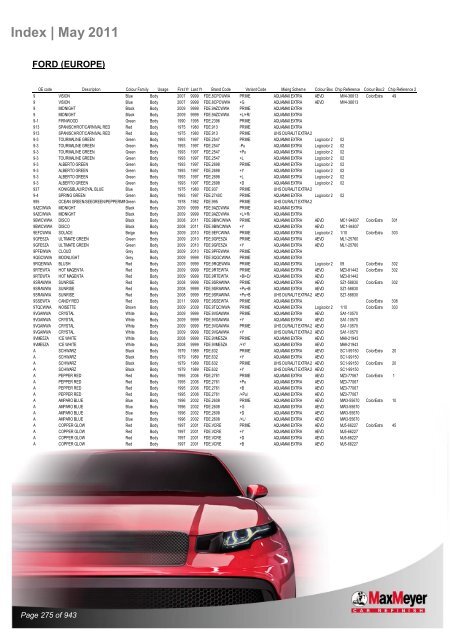 Car & Motorcycle Index Book – For Compliant Paint Lines