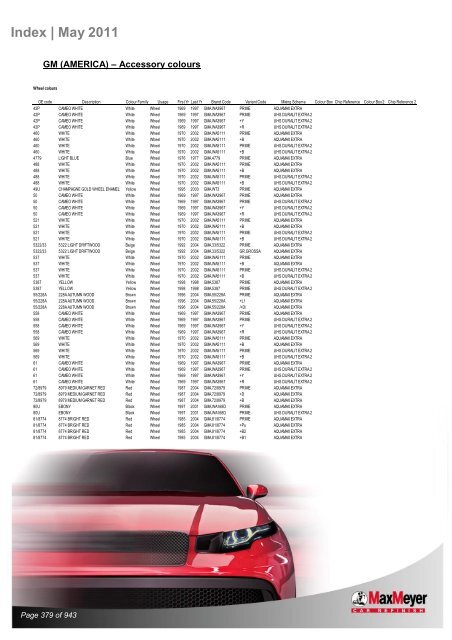 Car & Motorcycle Index Book – For Compliant Paint Lines