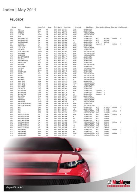 Car & Motorcycle Index Book – For Compliant Paint Lines