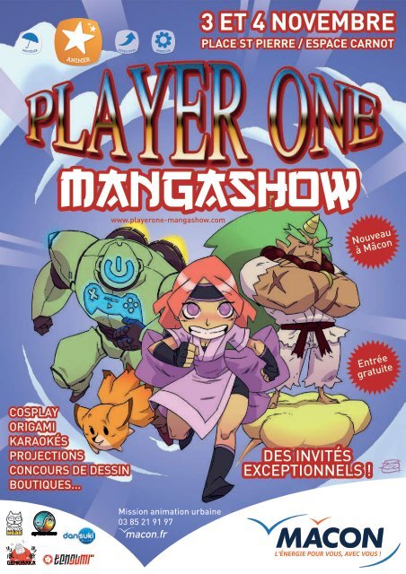 Programme du salon Player One Manga Show - Mâcon