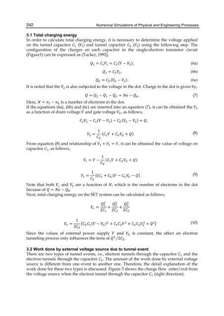 Master Equation - Based Numerical Simulation in a Single Electron ...