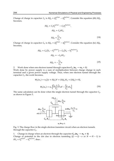 Master Equation - Based Numerical Simulation in a Single Electron ...