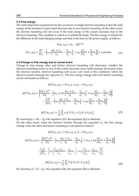 Master Equation - Based Numerical Simulation in a Single Electron ...