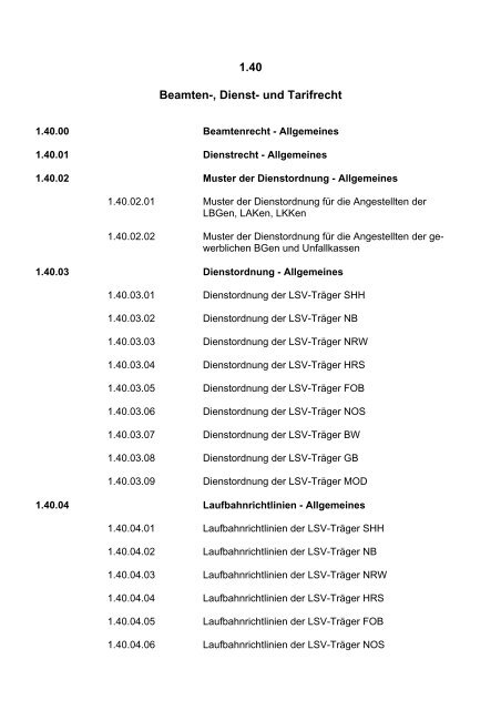 Aktenplan der SVLFG