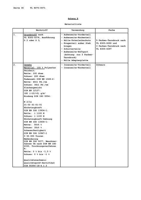 TL 8470-0071 - Bundesamt für Wehrtechnik und Beschaffung