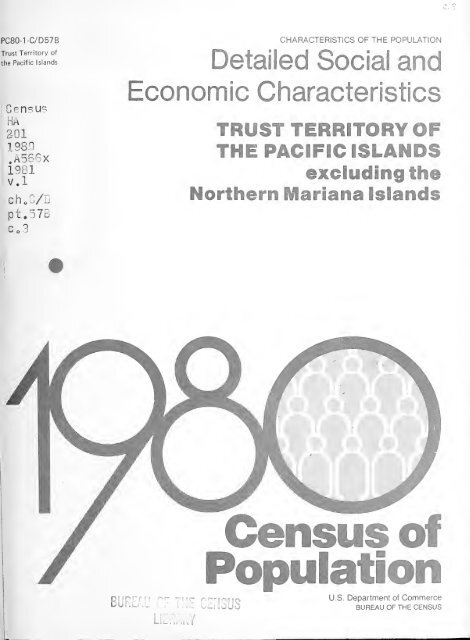 1980 census of population. Characteristics of the ... - Census Bureau