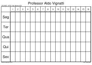 Seg Ter Qua Qui Sex Professor Aldo Vignatti