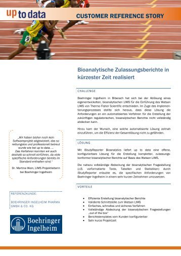 Boehringer Sucess Story - uptodata.de