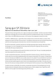 Spray gun SP 250-Vario - uraca