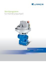 Ventilprogramm für Hochdruckpumpen - Uraca.de