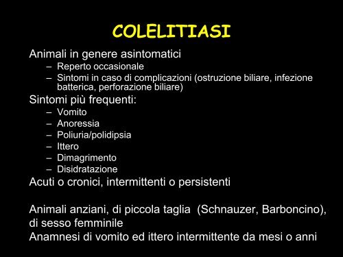 Malattie del sistema biliare - ATOVELP