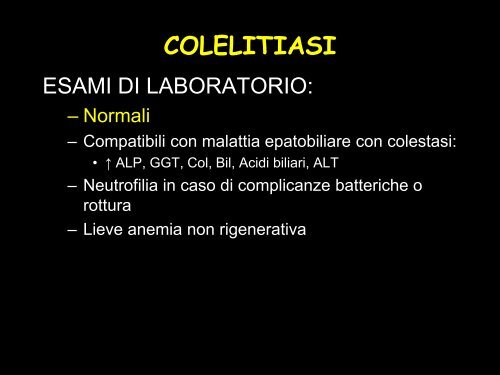 Malattie del sistema biliare - ATOVELP