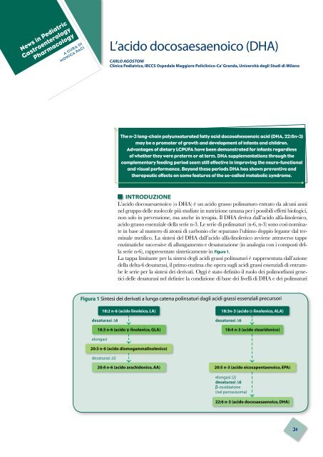 La colelitiasi in età pediatrica. Il punto di vista del clinico - SIGENP