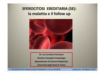 Presentazione pdf - Reteematologicapediatrica.unito.it - Università ...