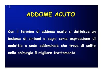 ADDOME ACUTO