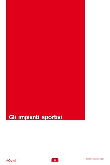 Gli impianti sportivi - Coni Puglia