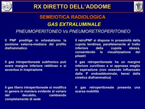 rx diretto dell'addome - Ferrariradiologia.it