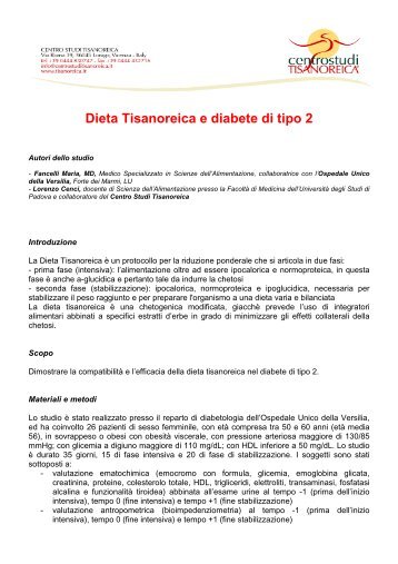Dieta Tisanoreica e diabete di tipo 2 - Erboristeria Arcobaleno