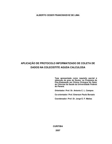 aplicação de protocolo informatizado de coleta de dados na ...