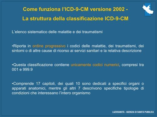 Presentazioni - Agenzia di Sanità Pubblica della Regione Lazio