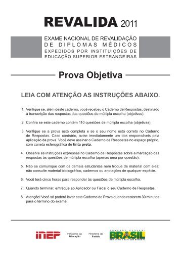 Prova Objetiva - Inep