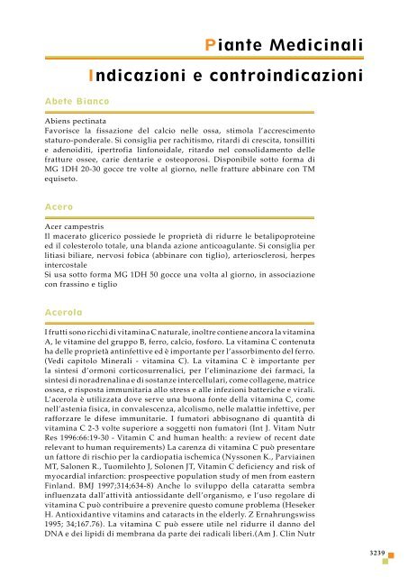 Piante Medicinali Indicazioni E Controindicazioni Il