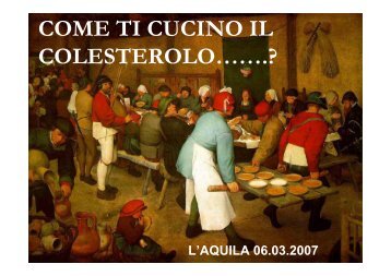 COME TI CUCINO IL COLESTEROLO…….? - Scherza col cuoco