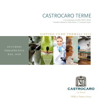 Scaricare il Listino Poliambulatorio 2012 - Terme di Castrocaro