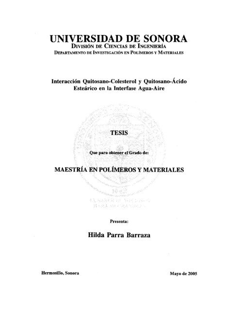 articulo correspondiente al trabajo - Universidad de Sonora