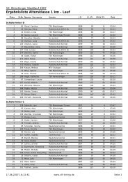 1km Altersklassen - TSV Münchingen