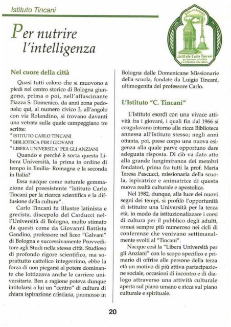 anno i - (Domenicani) - Provincia San Domenico in Italia