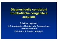 Diagnosi delle condizioni trombofiliche congenite ed acquisite - Siset