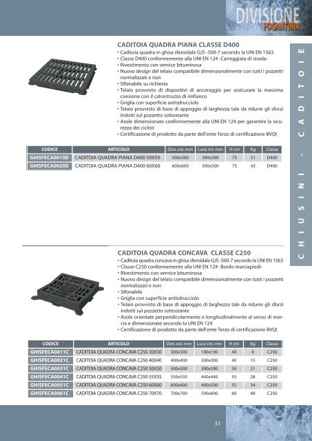 Catalogo FOGNATURE - Planiplastic Ecologia S.r.l.