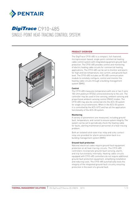 C910-485 - Pentair Thermal Management