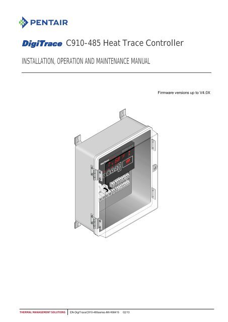 DigiTrace® 910 Series - Pentair Thermal Management