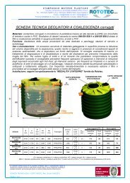 SCHEDA TECNICA DEOLIATORI A COALESCENZA ... - Rototec