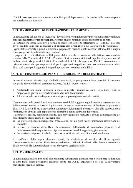 RichOff STRUMENTI PER ESEC. TEST COAGULATIVI I - Asl TO4