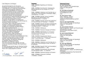 Programm - St. Georg