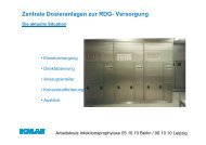 Zentrale Dosieranlagen zur RDG- Versorgung