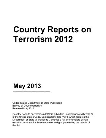 Country Reports on Terrorism 2012