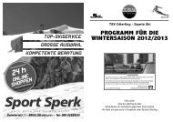 Sparte Ski PROGRAMM FÜR DIE - TSV Otterfing e.V.