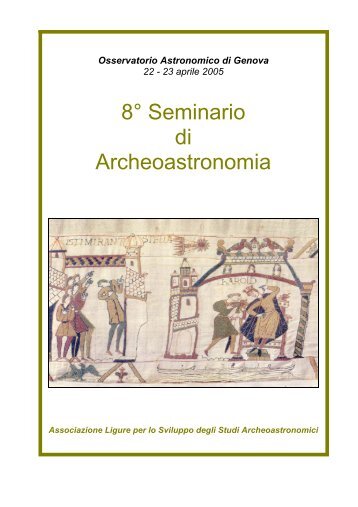 atti del 8° seminario - Archeoastronomia Ligustica