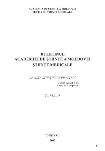 programul congresului - Academia de Ştiinţe a Moldovei