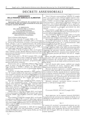 Decreto 15 giugno 2012 - Francocrisafi.It