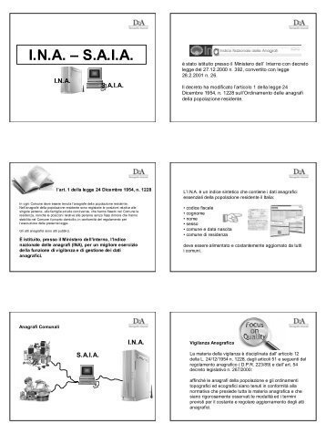 I.N.A. – S.A.I.A. - Comune di Campogalliano